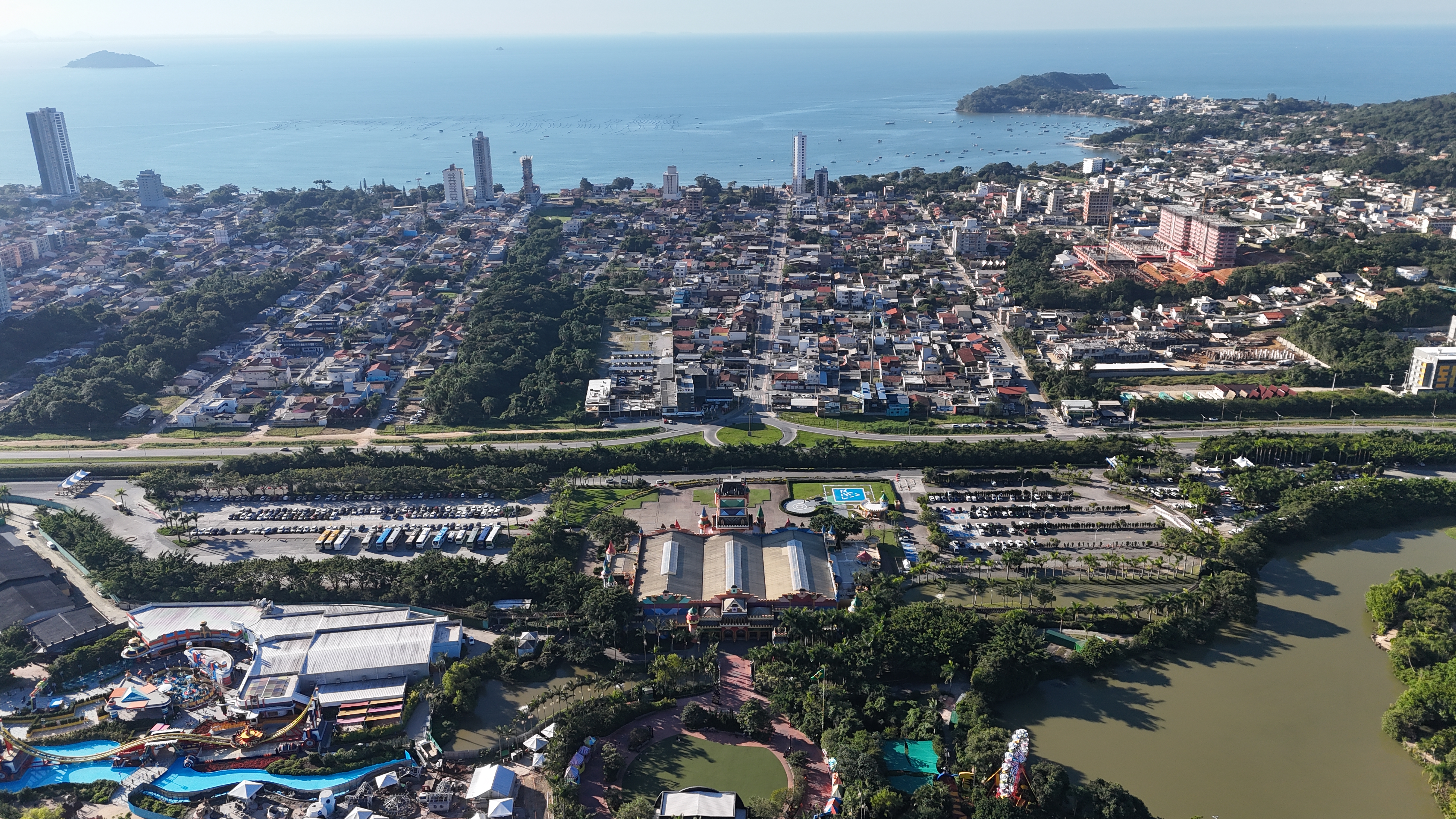 Vista aérea de Penha/SC — terreno Penha 300 BCW